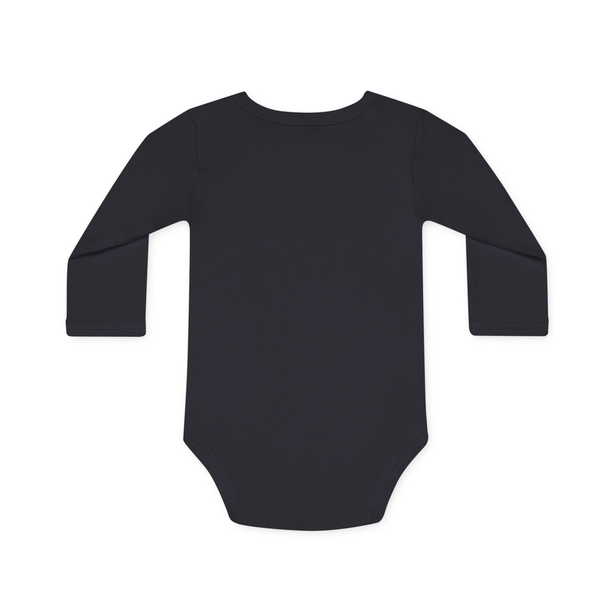 Tiny person. Big cattitude. - Baby Long-Sleeve Organic Bodysuit