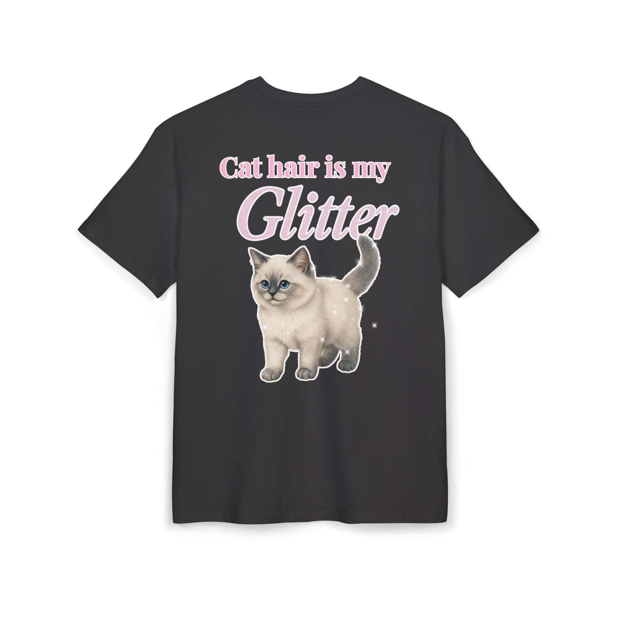 Cat hair is my glitter - Unisex Heavy Oversize Tee
